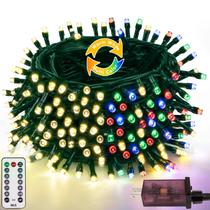 Christmas String Lights YIQU 25m 200 LED Timer remoto à prova d'água Christmas String Lights YIQU 25m 200 LED Timer remoto à prova d'água