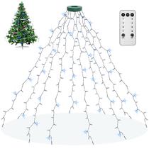 Christmas Tree Lights String 200LED 1,5 m 8 modos branco frio