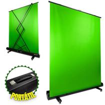 Chroma Key Fundo Gravação Vídeo E Lives Tela Verde Portátil Com Rodinhas Para Streaming, Fotografia e Gravação de Vídeo