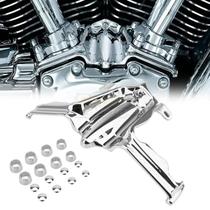 Chrome tappet/levador bloco acento capa para harley twin cam street glide road king 00-17 modelo