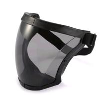 Mascara de proteção facial resistente a vento e respingo na cor preto fume - opsshopping
