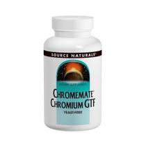 Chromemate Chromium GTF sem fermento 120 comprimidos da Source Naturals (pacote com 4)