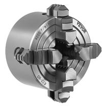 Chuck de torno VEVOR, 4 mandíbulas, faixa de fixação autocentrada de 80 mm Chuck de torno VEVOR, 4 mandíbulas, faixa de fixação autocentrada de 80 mm