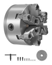 Chuck de torno VEVOR de 6 mandíbulas, 160 mm, autocentrado com suporte D1-4