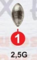 Chumbada Chumbo para Pesca Balão / Oliva - 1 kg