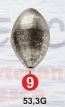 Chumbada Chumbo para Pesca Balão / Oliva - 1 kg