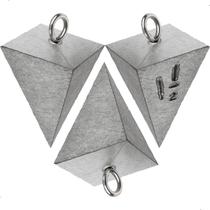 Chumbada Pirâmide Com Argola Para Pesca Mar Rio Surfcasting Escolha Tamanho Cartela