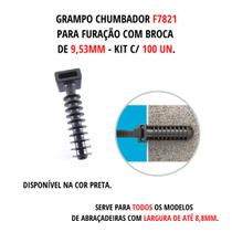 Chumbador/ Bucha De Fixação 9,23 Mm P/ Abraçadeiras - 100 Unidades