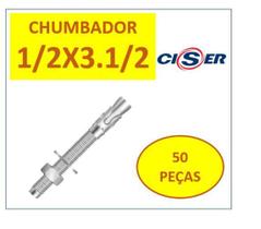 Chumbador Parabolt Cba 1/2 X 3.1/2 Pbc Zincado 50 Peças