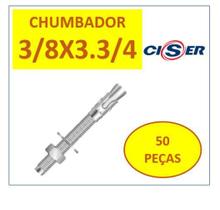 Chumbador Parabolt Cba 3/8 X 3.3/4 Pbc Zincado 50 Peças - CISER