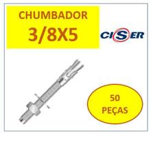 Chumbador Parabolt Cba 3/8 X 5 Pbc Zincado 50 Peças