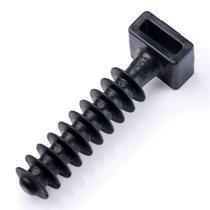 Chumbador Plástico Para Abraçadeira 8Mm Preto Com 10Un Frontec