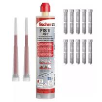 Chumbador Químico Vl Com 10 Camisas Bucha Injeção 12Mm Chumbador Químico Vl Com 10 Camisas Bucha Injeção 12Mm