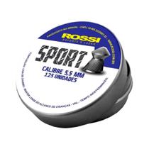 Chumbinho para Carabina de Pressão Esportivo Rossi Sport 5.5mm 125 peças