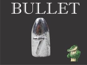 Chumbo bullet 7 gramas pacote 10 pç