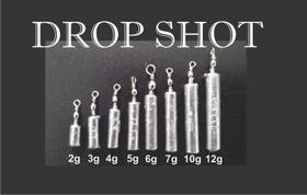 Chumbo drop shot pacote com 5 pç 6 - gramas Chumbo drop shot pacote com 5 pç 6 - gramas
