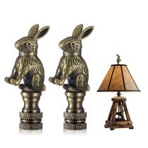 Chunful Kit com 2 Ponteiras de Lâmpada Coelho em Metal Latão 5,8 cm Chunful Kit com 2 Ponteiras de Lâmpada Coelho em Metal Latão 5,8 cm