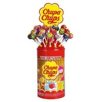 Chupa Chups Pirulito (Val 03/24) Com Corante Natural Pote C/100 Unidades Chupa Chups Pirulito (Val 03/24) Com Corante Natural Pote C/100 Unidades