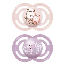 Chupeta +6 Meses Perfect Rosa Embalagem Dupla - Mam Baby