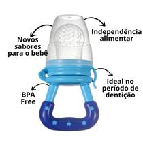 Chupeta alimentadora porta frutinha infantil azul - MBBIMPORTS