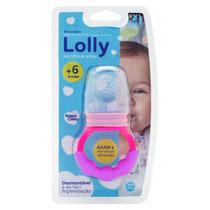 Chupeta Alimentadora Silicone Infantil Lolly Porta Frutas e Legumes