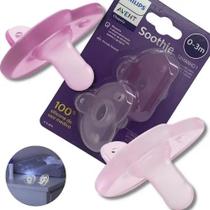 Chupeta Avent Soothie Silicone Rosa Menina 0 A 3 Meses Rn Chupeta Avent Soothie Silicone Rosa Menina 0 A 3 Meses Rn
