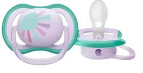 Chupeta Avent Ultra Air 0-6m Cor Lilas borda verde SCF086/04 Chupeta Avent Ultra Air 0-6m Cor Lilas borda verde SCF086/04