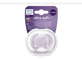 Chupeta Avent Ultra Soft 0-6m Lilas Menina Arvore 1 Unidade Período De Idade 0-6 Meses