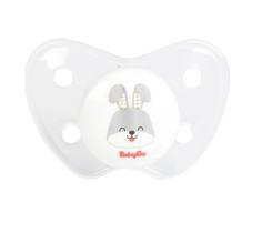 Chupeta Baby Go Fase 2 Nk Silicone Orto Natureza Branca