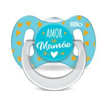 Chupeta Bico de Silicone Funny Amor 0m+ Azul - Lillo