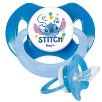 Chupeta Bico Ortodôntico T2 Stitch Azul Com Capuz BabyGo