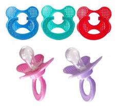 Chupeta Bico Redondo De Silicone - Pacote Com 25 Unidades