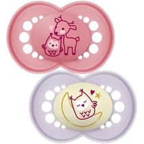 Chupeta Bico Silicone Original Mam Estojo Esteriliza Brilha