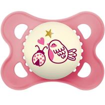 Chupeta Bico Silicone Original Mam Estojo Night Brilha Rosa Chupeta Bico Silicone Original Mam Estojo Night Brilha Rosa