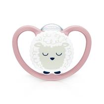 Chupeta Brilha no Escuro Space Glow Silicone 6m Girl Nuk