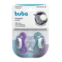 Chupeta Buba Comfort Tam 2 Kit Unicórnio Rosa