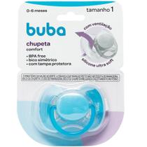Chupeta Buba Comfort Tamanho 1 (0 a 6 meses) - Azul Chupeta Buba Comfort Tamanho 1 (0 a 6 meses) - Azul