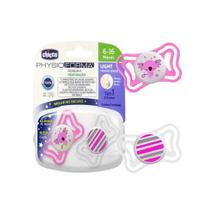 Chupeta Chicco Physio Light 6-16M Menina Chupeta Chicco Physio Light 6-16M Menina
