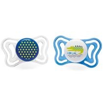 Chupeta Chicco Physio Light Azul 16 a 36 Meses Desenhos Sortidos 2 Unidades Chupeta Chicco Physio Light Azul 16 a 36 Meses Desenhos Sortidos 2 Unidades