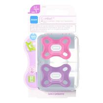 Chupeta Comfort 0 a 2 Meses Tamanho 1 Rosa Mam