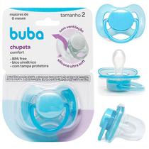 Chupeta Comfort Bico Siicone Ultra Soft Com Ventilação Tam 2 Menino Menina 6m+ Buba