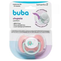 Chupeta Comfort Buba +6m Bico Simetrico Elefante 12672/12671