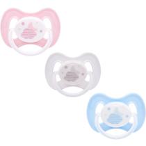 Chupeta Comfort Buba Nuvem Silicone Ultra Soft Brilha no Escuro com Bico Simétrico Alça para Prendedor Anatômica para Bebês