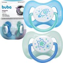 Chupeta Comfort Ultra Soft Silicone Tamanho 1 (06m) ou Tamanho 2 (+6m) Buba