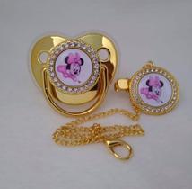Chupeta de luxo Personalizada Dourada - Baby Luxo