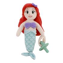 Chupeta de pelúcia Buddy Disney Ariel Super Soft Red Lavender Aqua