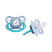 Chupeta De Silicone Para Bebês Com Bico Plano, Livre De BPA, Com Cabo De Plástico E Design De