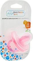 Chupeta de Silicone Rosa -Multikids Baby BB037