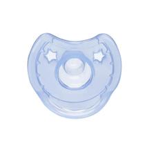 Chupeta de Silicone T1 Menino Azul com Bico Convencional Calmante de 0 a 6 Meses