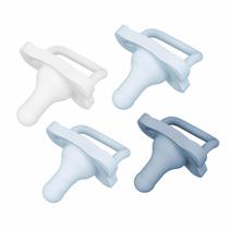 Chupeta Dr. Browns Happy Paci 4 Pacifiers Sucettes Chupetes 06 Meses Silicone Azul e Branca Chupeta Dr. Browns Happy Paci 4 Pacifiers Sucettes Chupetes 06 Meses Silicone Azul e Branca